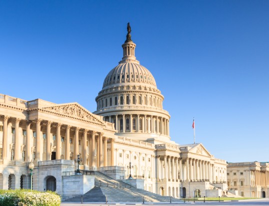 The US capitol building